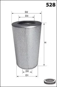 MECAFILTER FA3217 Воздушный фильтр HCV