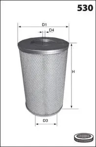 MECAFILTER FA3470 Воздушный фильтр HCV