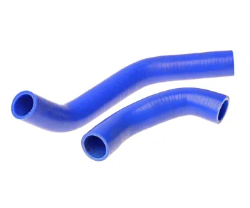 MEGAPOWER 13017004 Патрубок ГАЗ-3302 дв. Cummins до 2012 г. радиатора комплект 2шт. синий силикон