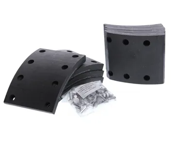 MEGAPOWER 35033012 Накладка тормозной колодки Kamaz -53215,65115 (13-) сверленая расточен.компл.8шт.с заклеп.