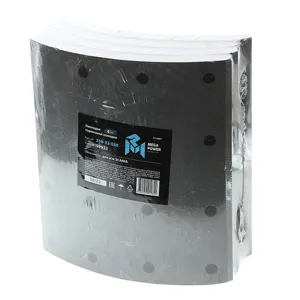 MEGAPOWER 35033030 Накладка тормозной колодки Scania (413x254) стандарт 64 отв. 6.65x18 93280 (4шт.)