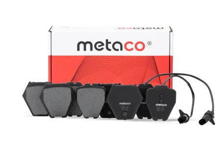 METACO 3000385 Колодки торм. VAG A4A6C5 Passat 99- перед. (2 датчика износа)