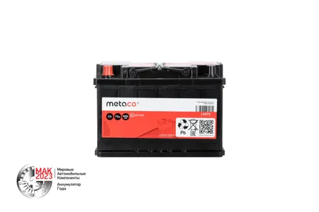 METACO L3X75 Аккумулятор METACO 75Ач. 660А 278х175х190 (L) (прям. полярнось)