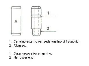 METELLI 012498 Направляющая клапана 6.01x10.13x30 Rover 254575 1.41.62.5 16V 99>