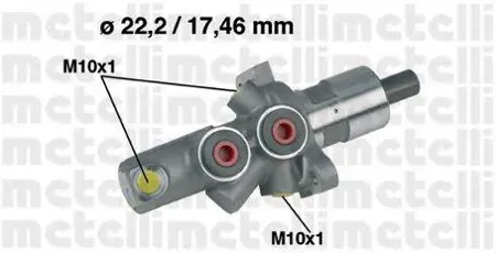 METELLI 050175 Главный тормозной цилиндр