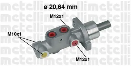 METELLI 050296 Главный тормозной цилиндр [20,64mm]