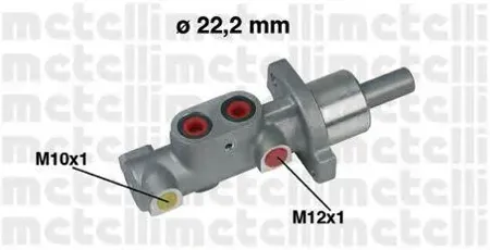 METELLI 050297 Главный тормозной цилиндр [22,20mm]