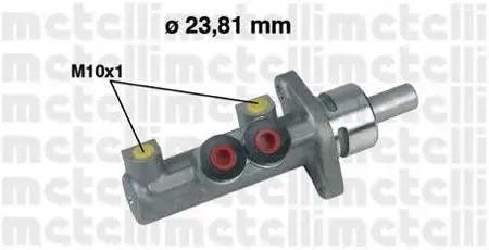METELLI 050412 Главный тормозной цилиндр (23,81 mm)