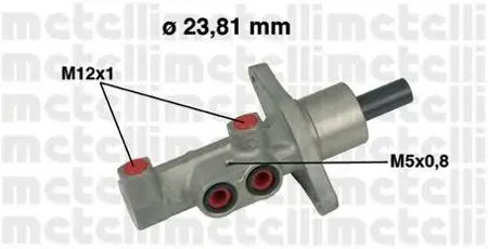 METELLI 050475 Главный тормозной цилиндр (23,81 mm)