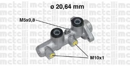 METELLI 050514 Главный тормозной цилиндр (20,64 mm)