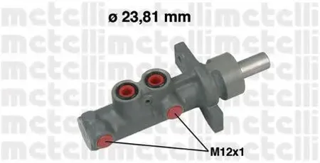 METELLI 050635 Главный тормозной цилиндр (23,81 mm)