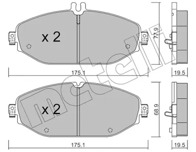 METELLI 2211320 Колодки торм.