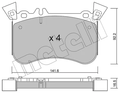 METELLI 2211331 Колодки торм.передние