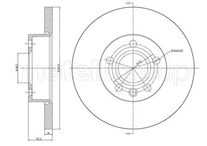METELLI 230484 Тормозной диск