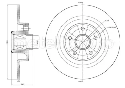 METELLI 231396 Тормозной диск