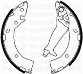 METELLI 530177 Колодки торм.барабанные Hyundai Getz 02> с ABS