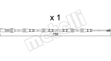 METELLI SU373 Датчик износа задних колодок BMW X5X6X7 19-