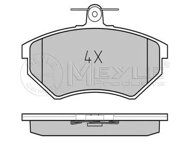 MEYLE 0252016816 Колодки VW Golf III Passat WVA20168 16.00мм
