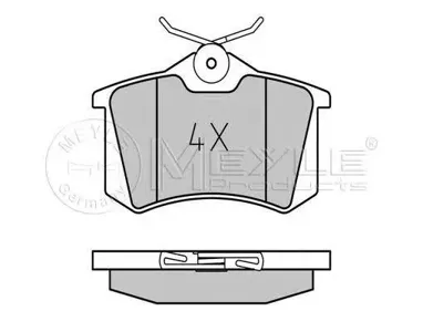 MEYLE 0252096117 Колодки торм.задние VW Sharan Ford Galaxy Seat ALHA Mercedes RA 95-2000 WVA20961