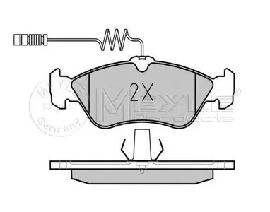 MEYLE 0252159218 Колодки торм.задние Mercedes Sprinter VW LT WVA21592