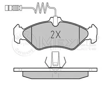 MEYLE 0252162117 Колодки торм.задние Mercedes Sprinter VW LT WVA2162121622