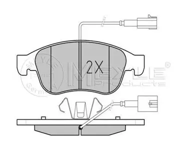 MEYLE 0252453819PD Колодки торм. Alfa Romeo GIULIETTA 10-
