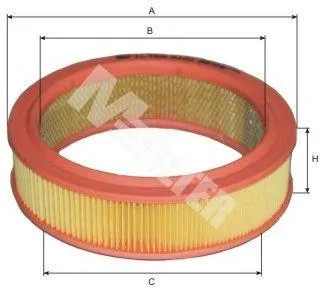 MFILTER A101 Воздушный фильтр VAZ 2101-09NivaFormaNovaSamara 1.1-1.7 79>