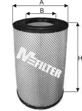 MFILTER A542 Воздушный фильтр H524 D279 d150 Daf F95xF