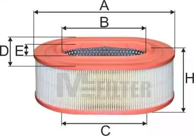 MFILTER A8069 Воздушный фильтр