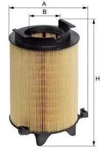 MFILTER A886 Воздушный фильтр Audi A3, VW Touran 1.6i2.0FSi 03> Golf 1.6i2.0FSi2.0SDi 04>