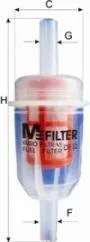 MFILTER DF12 Фильтр топливный Mercedes W201W115 2.0-2.5DTD 68>