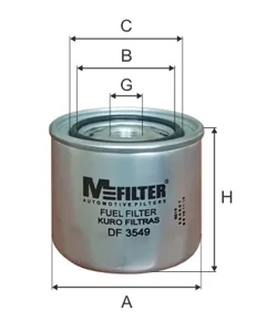MFILTER DF3549 Фильтр топливный