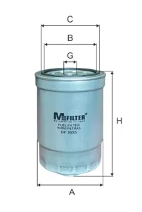 MFILTER DF3555 Фильтр топливный