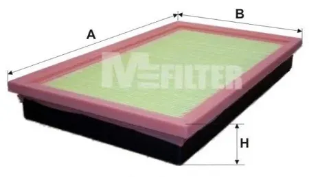 MFILTER K168 Воздушный фильтр Nissan Almera Primera Sunny 1.7D-2.2DiDCi 90>