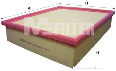 MFILTER K378 Воздушный фильтр 70-277315 Mercedes 208D308D OM601602 95>