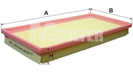 MFILTER K446 Воздушный фильтр Kia Carens Shuma 1.5-2.0CRDi 97>