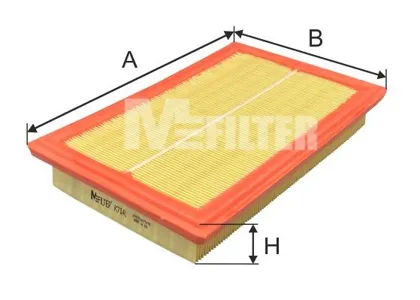 MFILTER K7141 Воздушный фильтр Mercedes W213W212W205 1.6i2.0i13