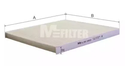 MFILTER K9023 Фильтр салона Hyundai Tucson , Kia Rio Sportage 1.4-2.7 94>