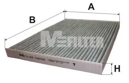 MFILTER K9076C Фильтр салона угольный Nissan Qashqai X-Trail 1.5DCi2.0DCi1.62.0i 07>