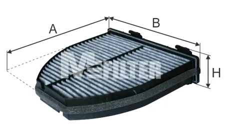 MFILTER K9139C Фильтр салона угольный