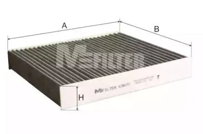 MFILTER K967C Фильтр салона угольный