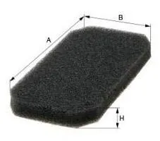 MFILTER K993 Воздушный фильтр кабины 230x105x20 Daf ,RVI KERAX