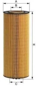 MFILTER TE610 Фильтр масляный (бп) H312.5 D113MB ACTROSRVI