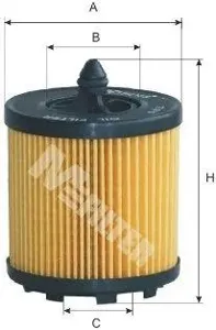 MFILTER TE615 Фильтр масляный Opel Astra II Vectra B 2.2i 16V 00> Vectra C 2.2i 16V 02>