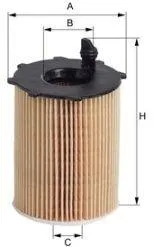 MFILTER TE617 Фильтр масляный Citroen C3, Peugeot 206 1.4HDi 02>