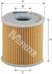 MFILTER TE639 Фильтр масляный Ford Focus C-Max 2.0TDCi 03-07, Peugeot 307 2.0HDi 04>