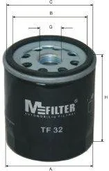 MFILTER TF32 Фильтр масляный H83 D76.4 M18x1.5 Opel Ascona Astra Omega Kadett Vectra 1.3-3.0i 85>