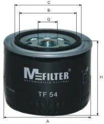 MFILTER TF54 Фильтр масляный Volvo 440460 1.6-2.01.9TD 88-97