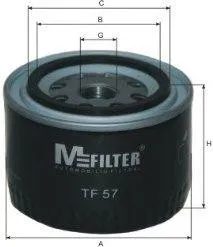 MFILTER TF57 Фильтр масляный Lada KalinaNovaSamara