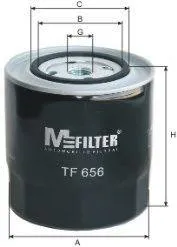 MFILTER TF656 Фильтр масляный Audi 100A6 2.0TD-2.5TDi 82-98, VW T4 1.9DTD 90>